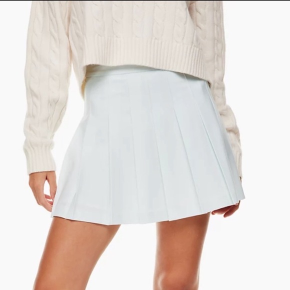 Aritzia Sunday Best White Pleated Skirt Size 0 - Picture 1 of 13